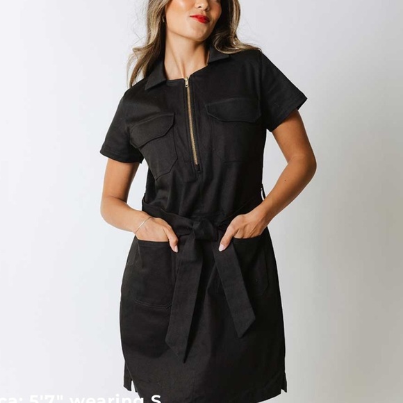 Albion Hampton dress black canvas - Picture 1 of 7